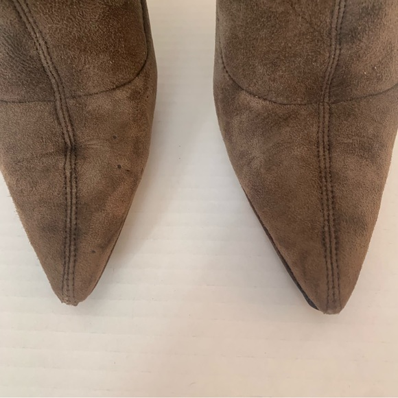 JIMMY CHOO Shearling Brown Suede Boots - Picture 3 of 6